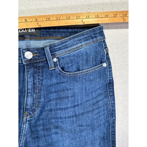 DU/ER Men's 32 L2X SLIM FIT Stretch Denim Jeans Straight Leg Fade - Picture 4 of 7